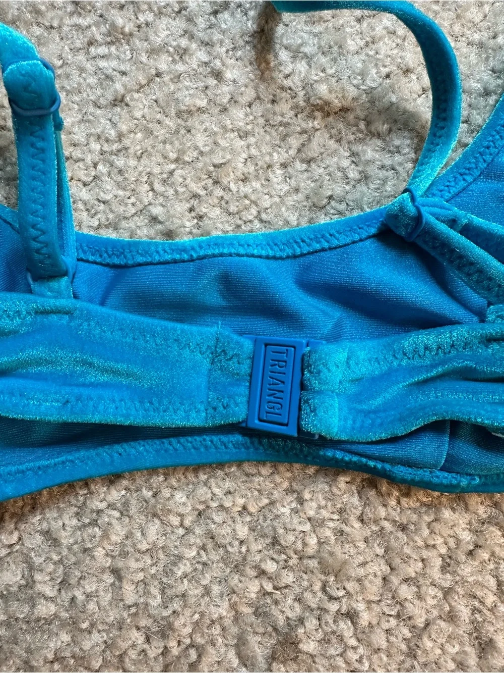 triangl swimwear Teal Shimmer Bikini Set